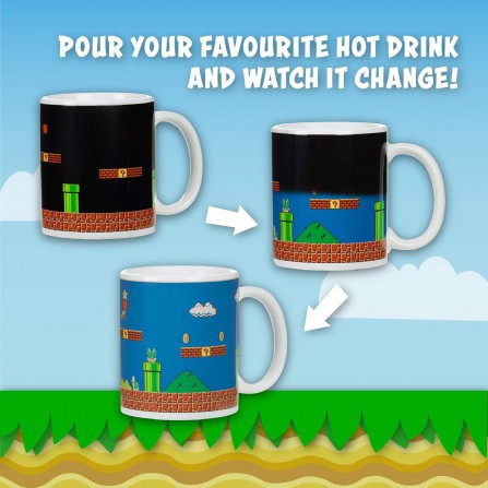Taza termica super mario bros