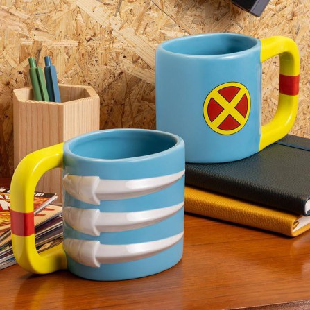 Taza ceramica 3d garra lobezno