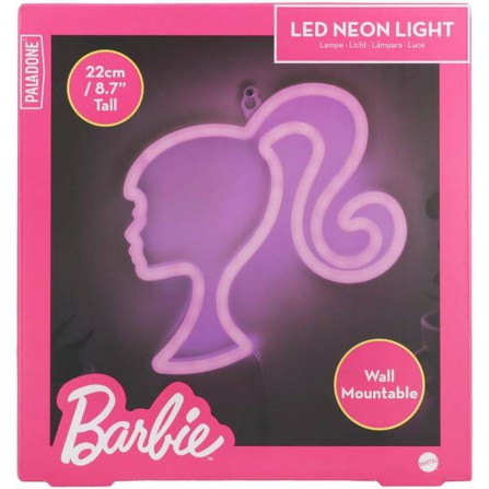 Lampara neon silueta barbie