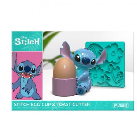 Set huevera+cortador de pan stitch