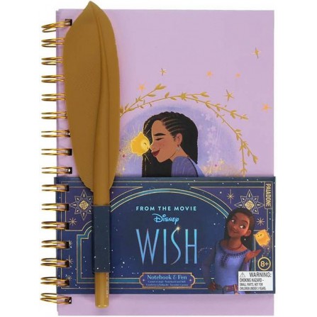 Cuaderno spiral+pluma wish