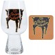 Vaso+posavasos caldero chorreante 550ml