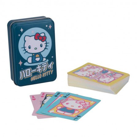 Baraja Hello Kitty caja metalica