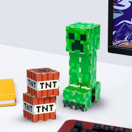 Kit construcción Creeper & tnt minecraft