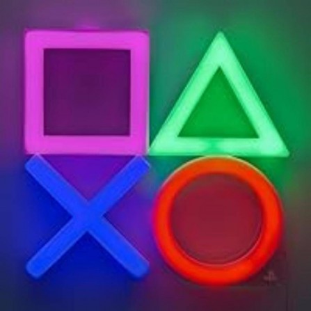 Lampara pared luz led neon playstation