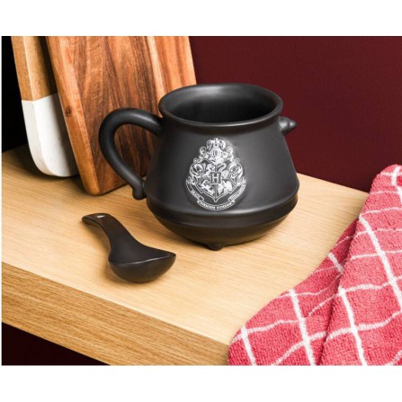 Taza caldero + cuchara Hogwarts Harry Potter