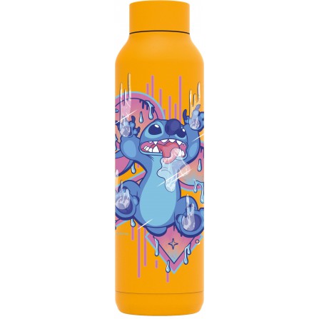 Botella termo inox yellow 630ml Stitch drip