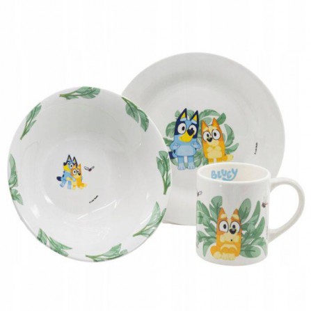 Set merienda 3 piezas Bluey