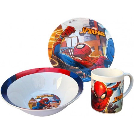 Set merienda 3 piezas Spiderman streets