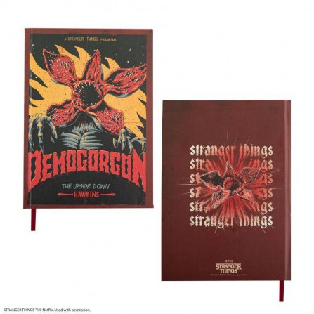 Cuaderno de tapa dura demogorgon
