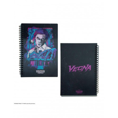 Cuaderno de tapa blanda lenticular vecna