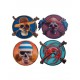 Set 4 posavasos one piece personajes #1