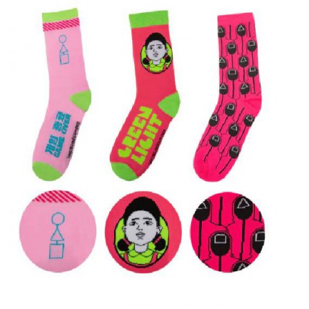 Set de 3 calcetines squid game