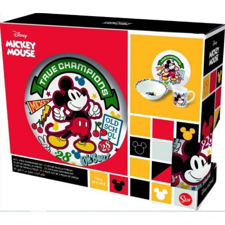Set merienda 3 pcs Mickey true champions