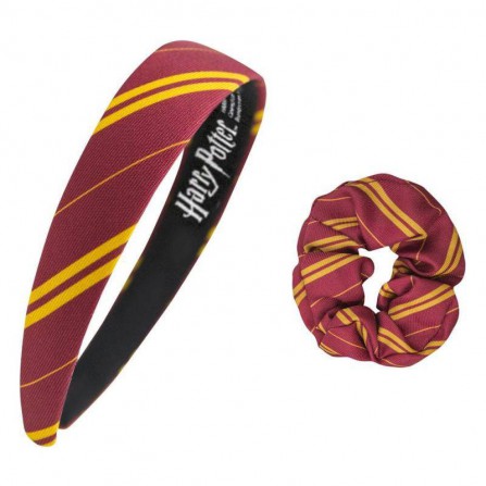 Diadema scrunchy gryffindor set 2-clasic