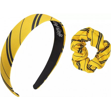 Diadema scrunchy hufflepuff set 2-clasic