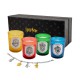Set de 4 velas de casas con pulsera
