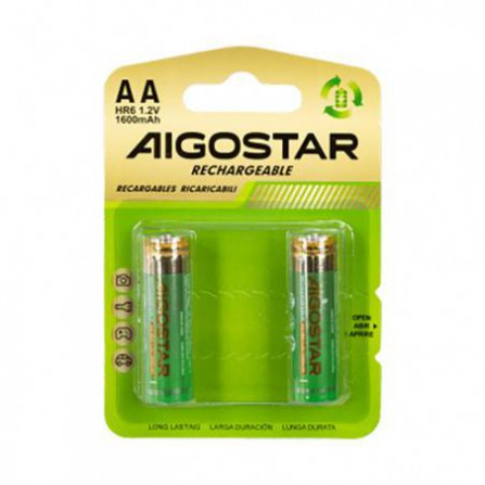 Pila recargable HR6 (AA) 1600mAh 12v 2uds