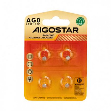 Pila boton AG0 LR69  1,5v 4 uds