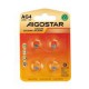 Pila boton AG4 LR66 1,5v 4 uds