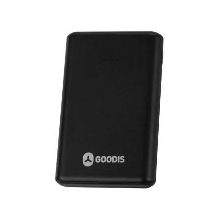 Powerbank GOODIS (5.000 mAh - Micro USB + USB-C - Negra)