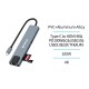Adaptador 8 en1 Tipo-C a HDMI-PC100W-USB