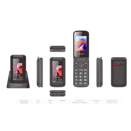 Teléfono Qubo X-247BKC - Reacondicionado