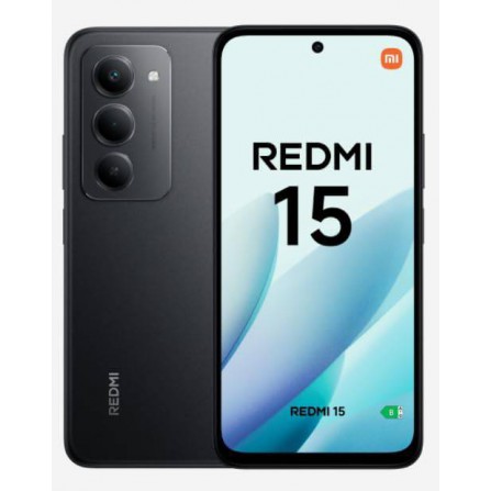 Smartphone Xiaomi Redmi 15 6+128GB 4G NFC 6,90" Negro