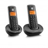 Telefono Motorola DECT E202 Duo Negro