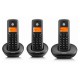 Telefono Motorola DECT E203 Trio Negro