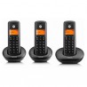 Telefono Motorola DECT E203 Trio Negro