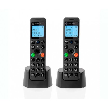 Telefono Motorola DOT202 Duo Negro