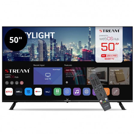 Televisor Stream System 50" 4K Smart TV