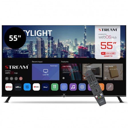 Televisor Stream System 55" 4K Smart TV