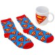 Set calcetines + taza 325 ml Superman icon