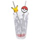 Set vaso con dos pajitas 480 ml Pokemon Meltdown