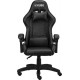 KUBO Silla gaming con reposabrazos, escritorio, nailon, altura ajustable, 360º,  color negro.