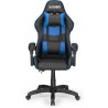 KUBO Silla gaming con reposabrazos, escritorio, nailon, altura ajustable, 360º,  color azul.