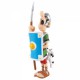 Figura Asterix romano mordido por Ideáfix 8 cms