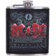 Petaca AC/DC Black Ice Album en Relieve, Acero Inoxidable onzas