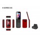 Telefono Qubo X-247RDC Rojo 4G 2,4"+1,77"