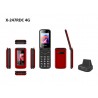 Telefono Qubo X-247RDC Rojo 4G 2,4"+1,77"