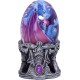 Nemesis Now Elemental Dragonlings - Figura de Huevo de Cristal de dragón